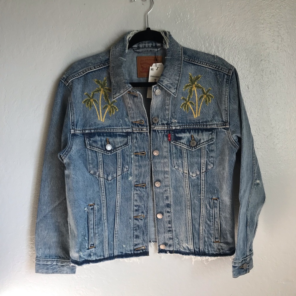 Levi’s Denim Jacket with Palm Tree Embroidering